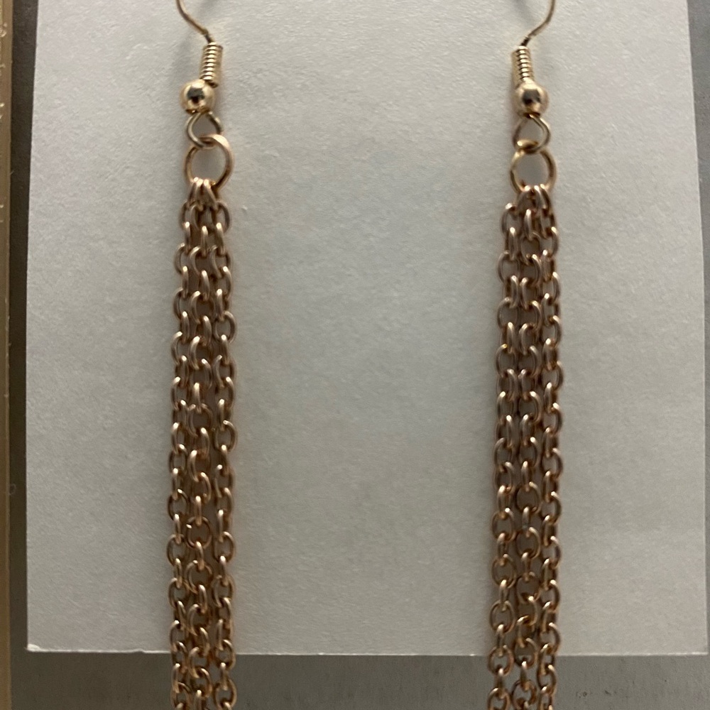 Paparazzi Gold Chain‎ Dangle Earrings